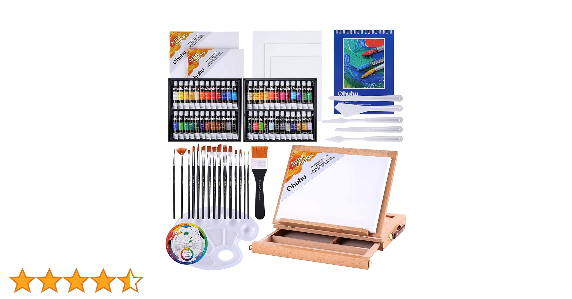 【期間限定値下げ！】アクリル絵の具 78点セット 画材 絵具 絵画 絵の具 送料無料 アクリル絵の具 78点セット アクリルカラー 48色 画材